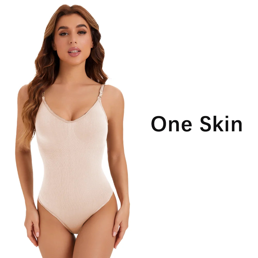 1 Piece Women's Seamless Thong Shapewear Bodysuit Comfort Full Body Underwear One-Piece Cut Sexy Slimming Body Shaper Hot Sale