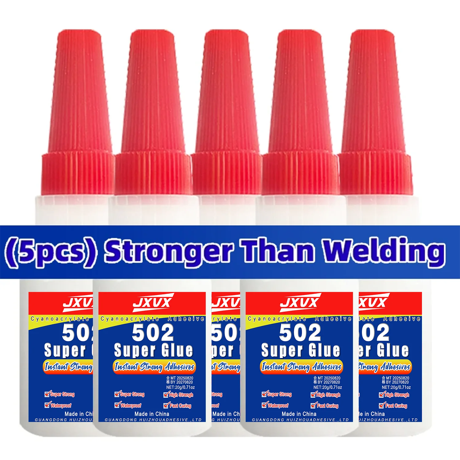 20g Professional 502 Super Adhesive Strong Fast Instant Adhesive Cyanoacrylate Hardware Metal Cars Wood Craft Hobby Seconds Bond