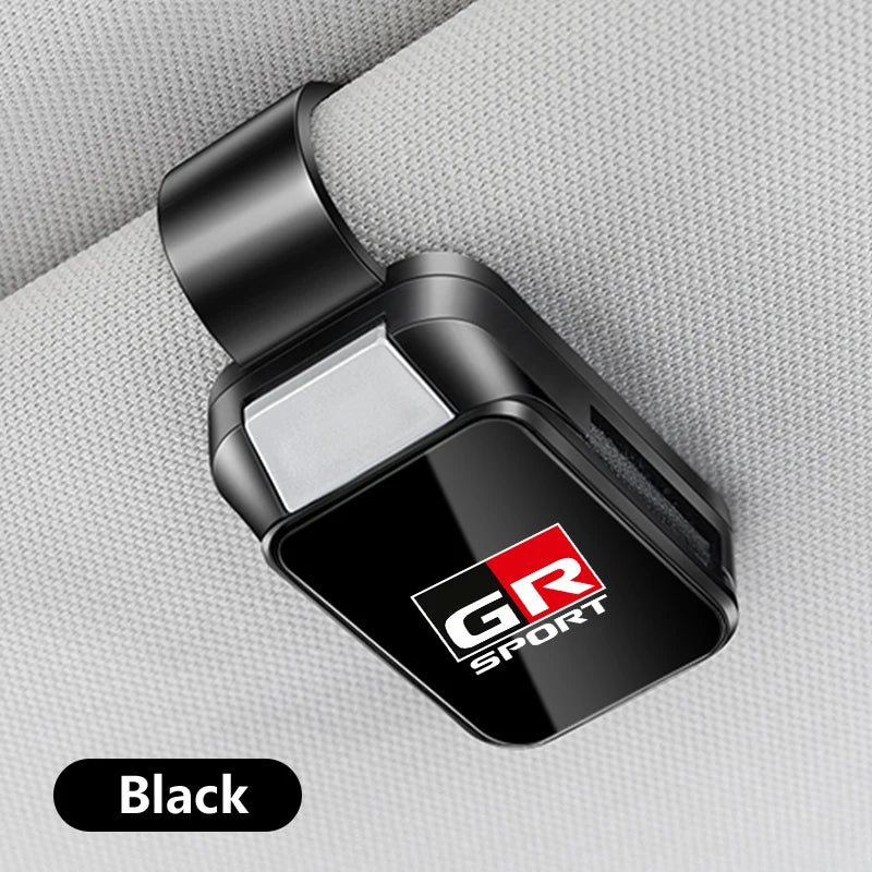 For Toyota GR Rav4 Yaris Camry Land Corolla CHR Hilux Cruiser Tacoma Car Sun Visor Glasses Clips Eyeglasses Holder Auto Interior