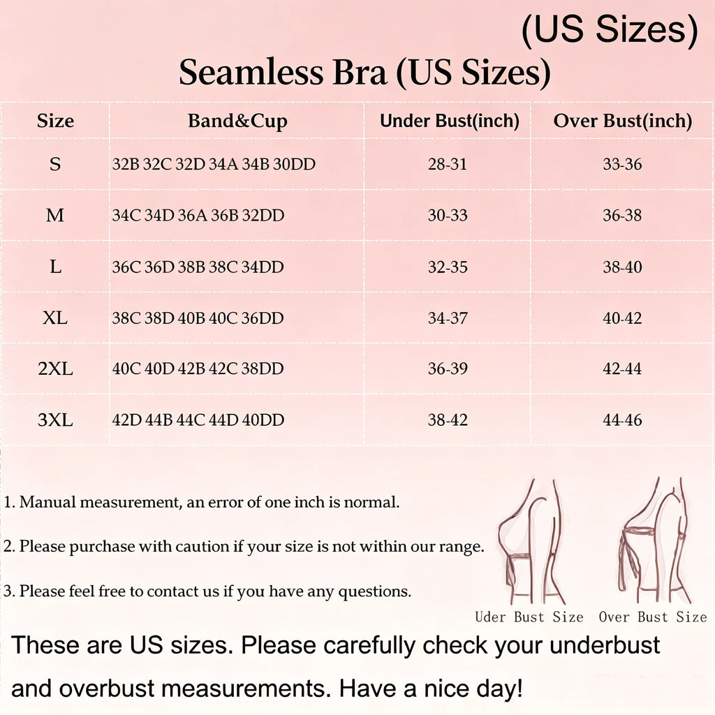 Women's Seamless Pink Leopard Print Bra Wire-Free Bra Full Cup Soft Thin Mold Support Breathable and Beauty Deep V Plus Up Bra