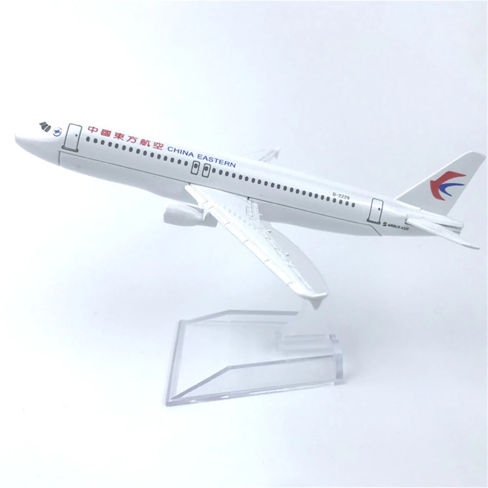 Children 16cm Plane Model Toy Alloy Metal China Eastern Airlines A320 Airways Diecast Airplanes Building Kit for Collection