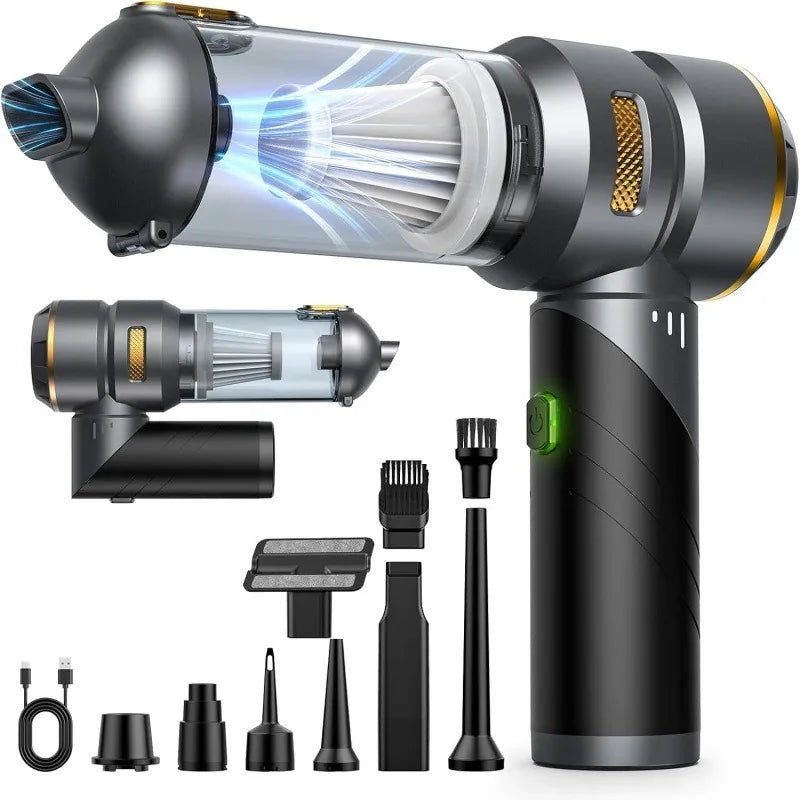 Brushless Motor Wireless Handheld Car Vacuum Cleaner High Power Portable Air Duster Powerful Cleaning Machine For Car Household