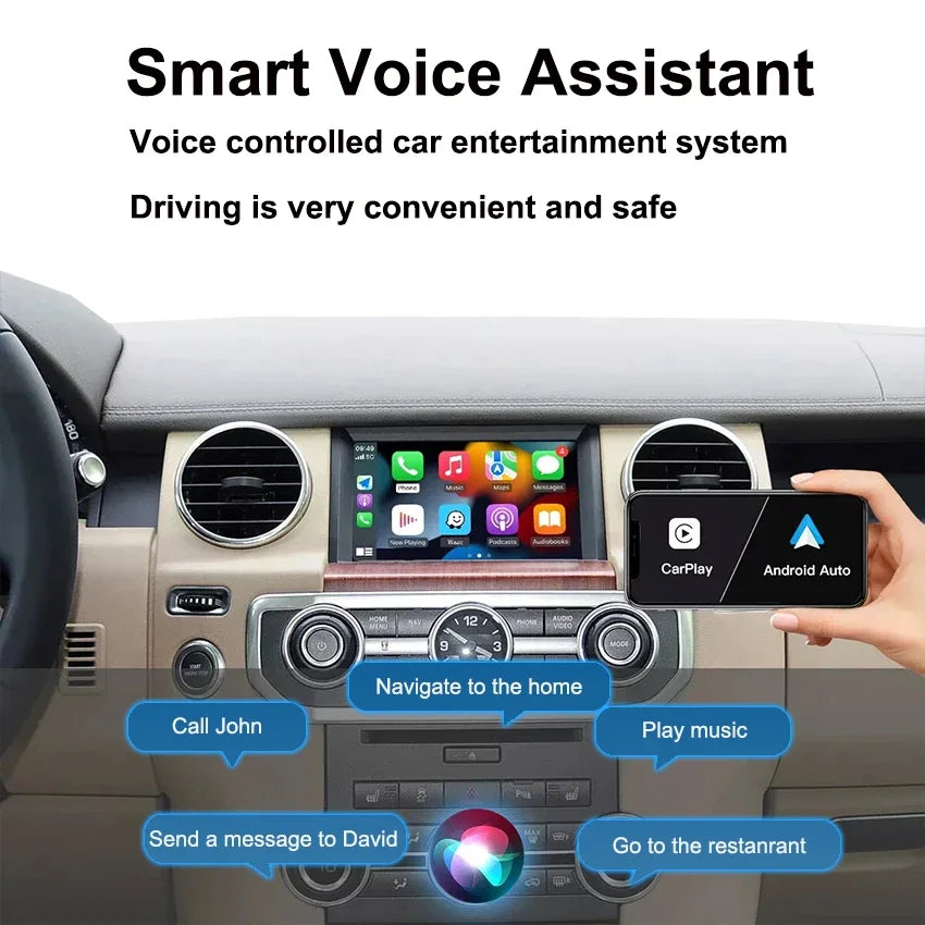 Original Screen Upgrade Wireless Carplay Android Auto Adapter  For Land Rover DISCOVERY 4 2011-2016 Bosch System Supports camera