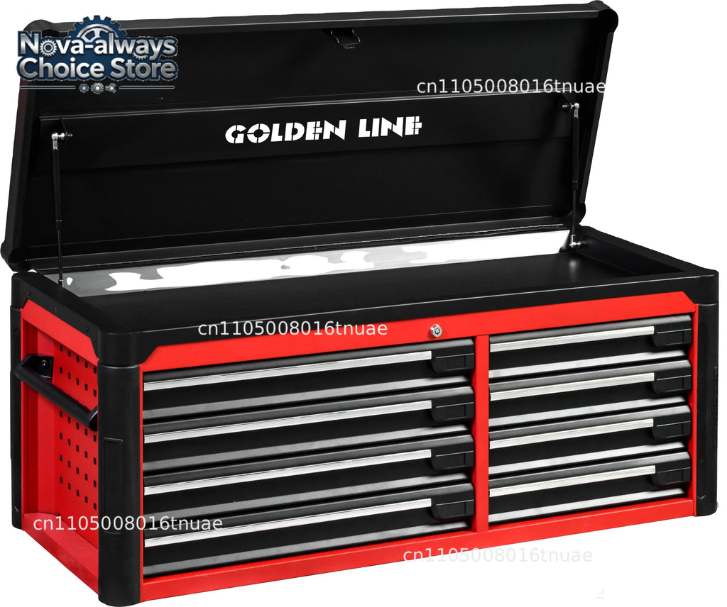 Gold wire high-grade 8-drawer metal steel storage trolley can be customized OEM garage roller tool cabinet workshop