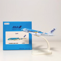 New 14CM 1/500 Scale Airbus A380 Japan ANA Airlines Blue Turtle KaLa Plane Model Alloy Aircraft Airplane Collection Display Fans