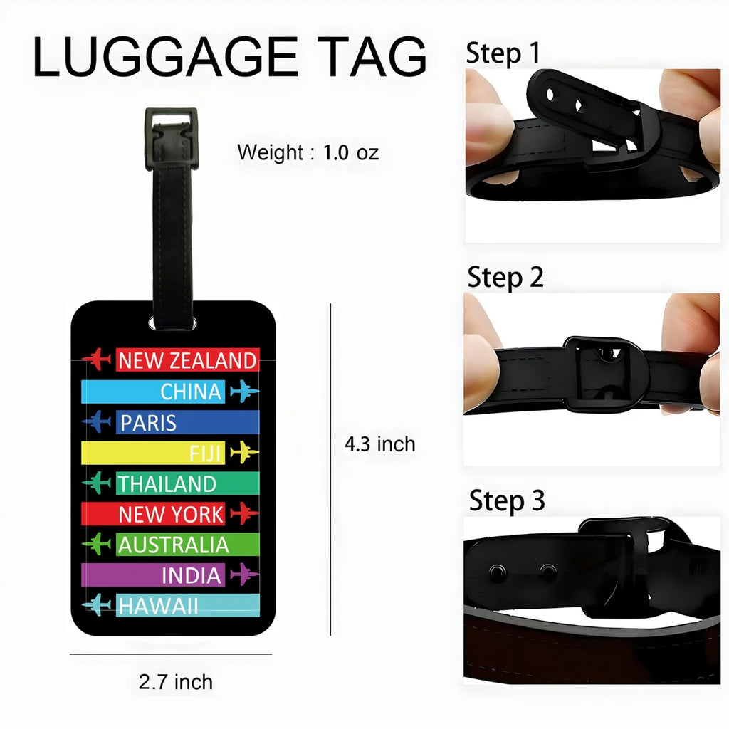 Creative Signage Luggage Tag Travel Accessories Tag Men Suitcase ID Addres Holder Baggage Boarding Tag Portable Label