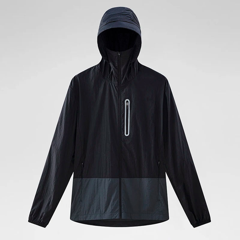 EUMERGX Unisex Waterproof Sun Protective Jacket UPF 50+ UV Blocking Quick-Dry Breathable Windbreaker for Hiking Camping Climbing