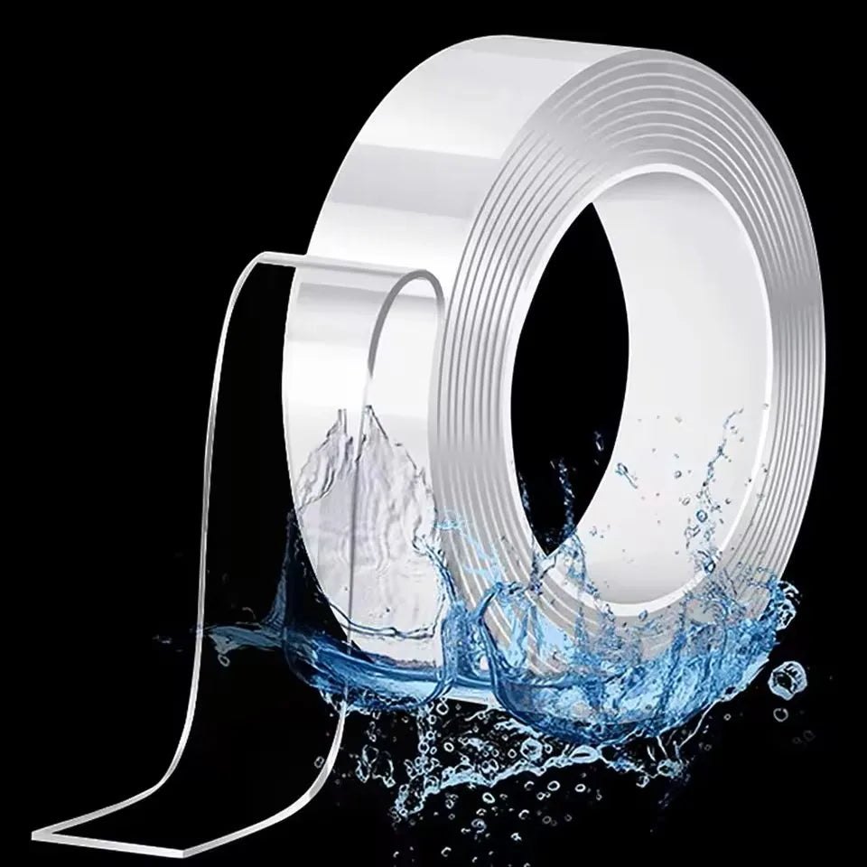 Nano Super Strong Double-Sided Adhesive Tape, Waterproof Reusable Transparent Tapes, Heat Resistance, Home and Bathroom Decorati