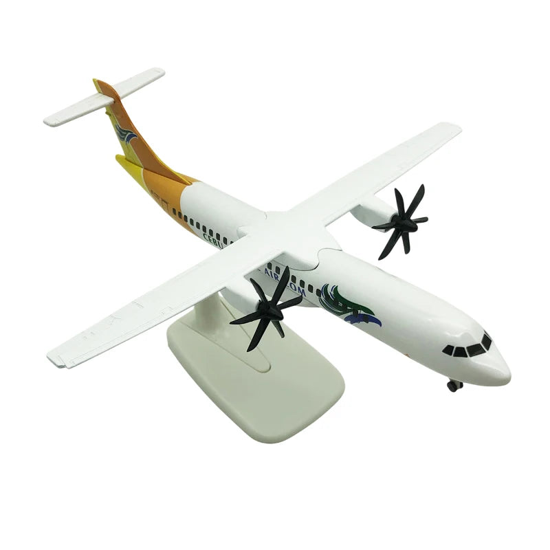 1Pc 20cm ATR Plane Airplane Model Aircraft Diecast Metal  Alloy Collection Gift Children Toy Home Decor