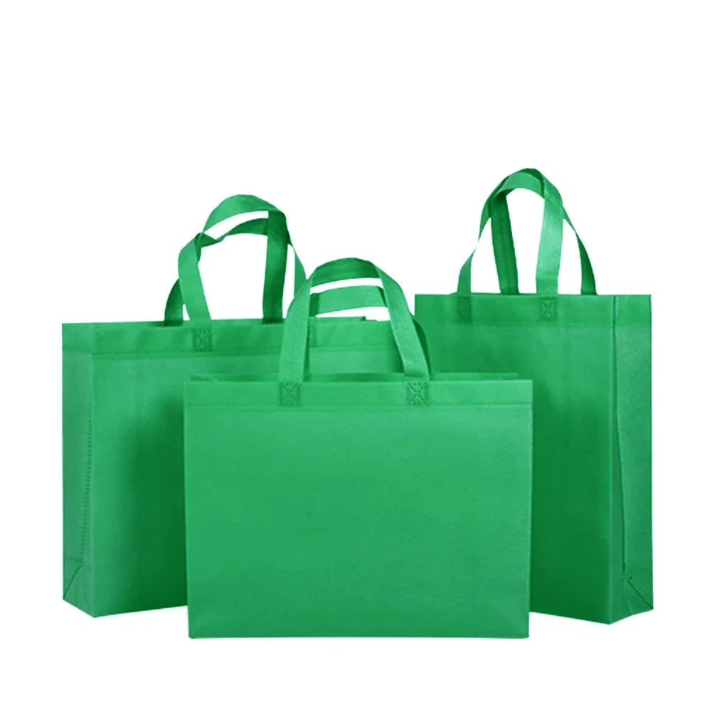 10PCS Thickened Nonwoven Tote Bags Wholesale Customized LOGO ECO-friendly Clothes Shoes Packaging Bags Gift Bags Shopping Bags