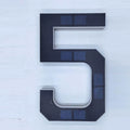 12CM Solar LED House Number Sign Auto Light Sensor Waterproof Outdoor Address Number Plate Lamp for Villa Yard Garden Home