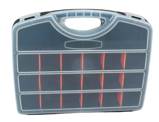 Multi-Compartment Organizer Box For Screws & Small Parts - Durable Plastic Hardware And Jewelry Storage Case Compact To Store