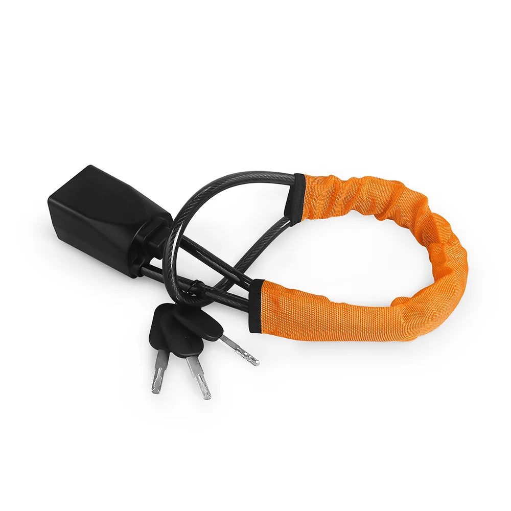 Universal Antitheft Device for Car Steering Wheel Lock With Seat Belt Socket With 3 Keys Anti Theft for Truck SUV Van RV Safety