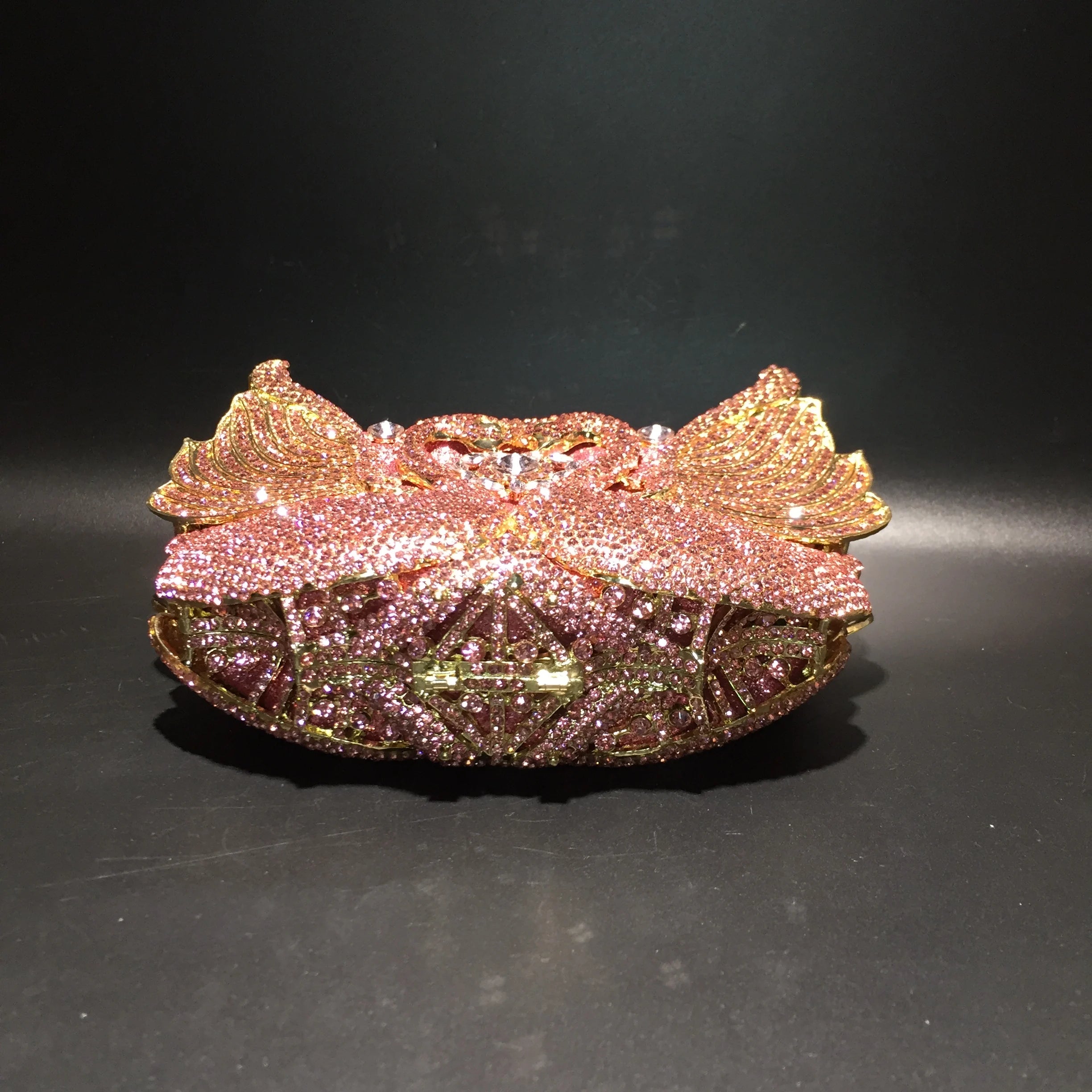 Chain New Product Hot Sale Ladies Purse Crystal Stone Evening Bags Swan Lady Purses Design Swan Clutch Bag