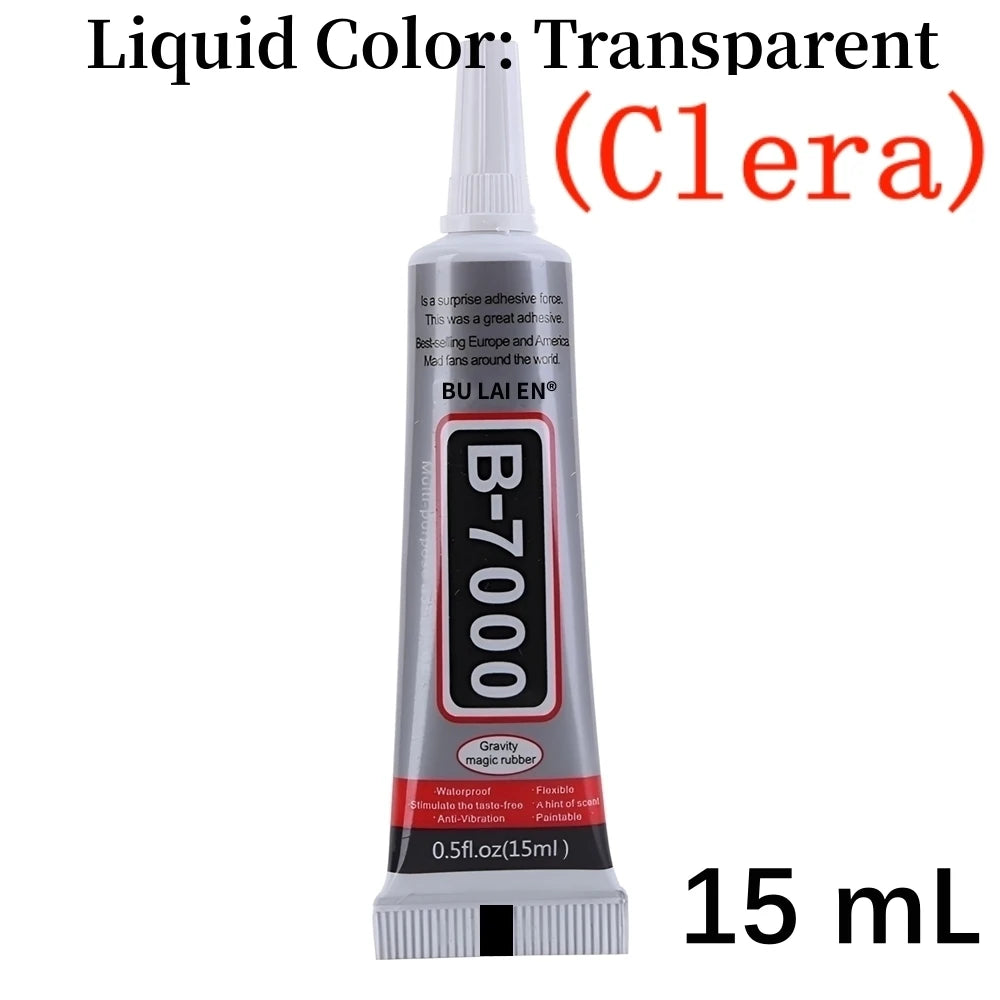 B7000/T7000 Black And Clear Soft Adhesive B-7000 Computer Cell Phone Touch Screen Repair Frame Anti-vibration Universal Glue