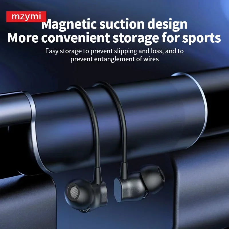 MZYMI BS09 Neckband Bluetooth5.3 Headset Hifi Sound Sport Earbuds In Ear Headphones TWS Wireless Earphones Waterproof For XIAOMI