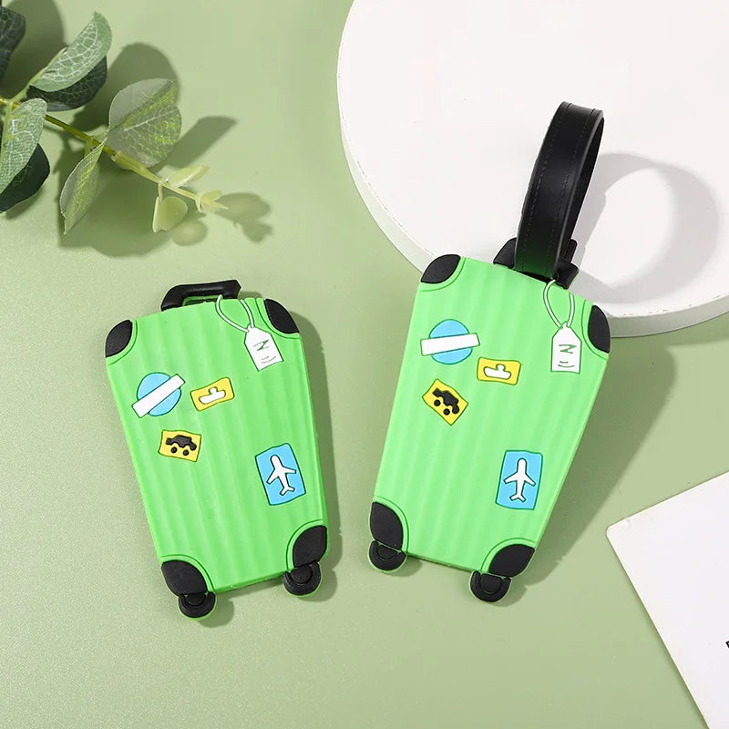1PC Women Men Luggage Tag Travel Accessories Silicone Suitcase Address Label Baggage Boarding Bag Name ID Address Holder Tags