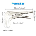 Multifunctional 90 Bent Nose Locking Pliers Strong Clamp Tool Universal Pressure Pliers Industrial-grade Manual Fixed Tools