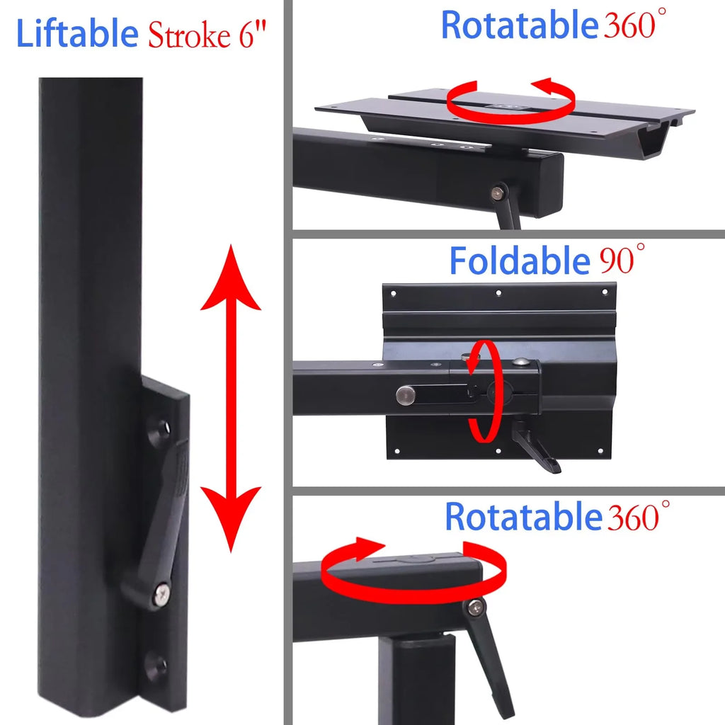 360° Swivel Folding Table Leg Lagoon Style Wall Mounted Space Saving Table for Camper Rv Motorhome Boat Yacht Quick Shipping