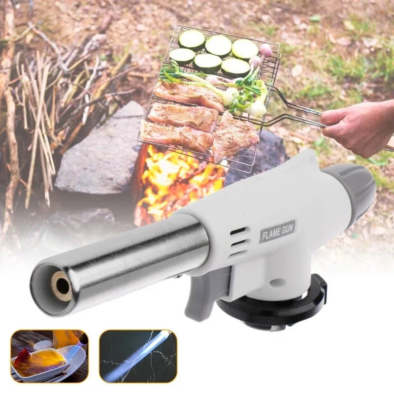 Torch Cooking AutoIgnition Butane Gas Welding-Burner Heating Welding Gas Burner Flame Gas Torch Blow for BBQ Home Cooking