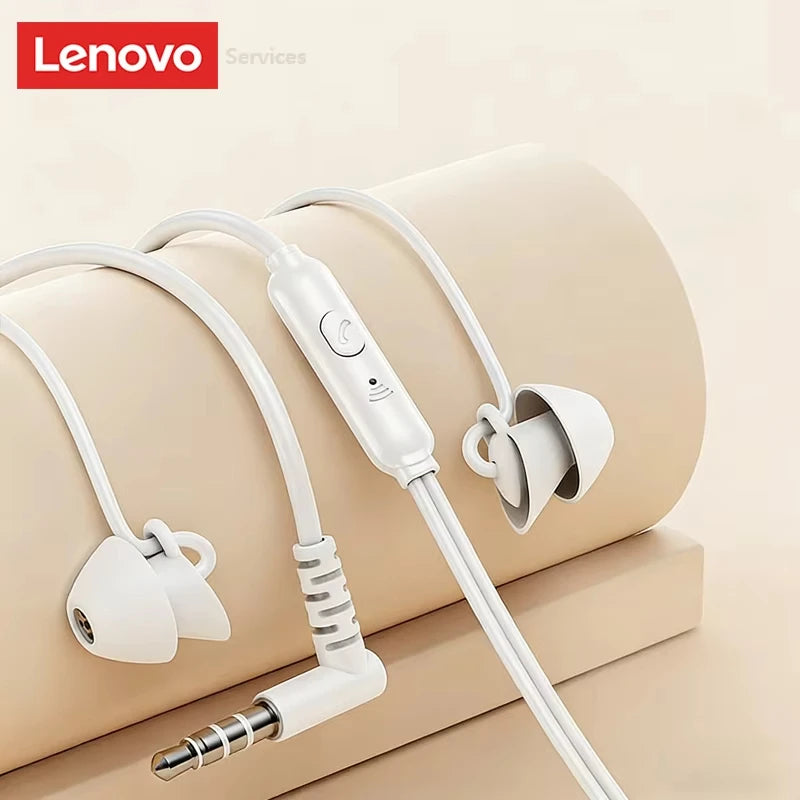Lenovo Y107 Wired Headphones In-Ear Sleep Earphones 3.5mm/Type-C For Mobile Phones  Computers And More Gaming Earbuds With Mic