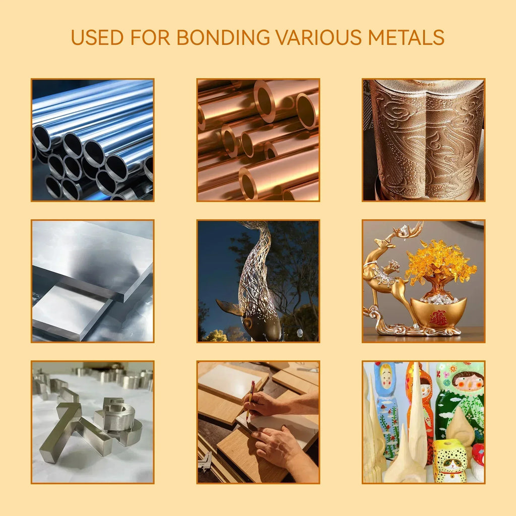 180℃ High Temperature Resistant Strong Metal Glue for Metal Mutual Bonding Copper Aluminum Alloy Zinc Alloy Iron Adhesive