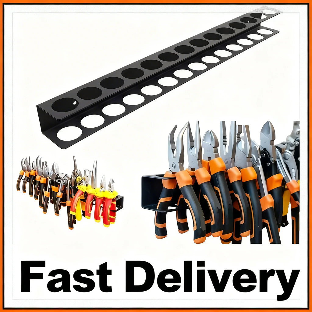 Screwdriver Organizer Tool Wall-mounted 14-hole Hardware Tool Storage for Hex Cross Screw Driver RC Tools Storage Base Stand