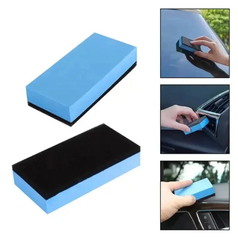 Car Ceramic Coating Sponges With Cloth Applicator Glass Nano Wax Coat Polishing Eraser Pads Auto Detailing Car Cleaning Tools