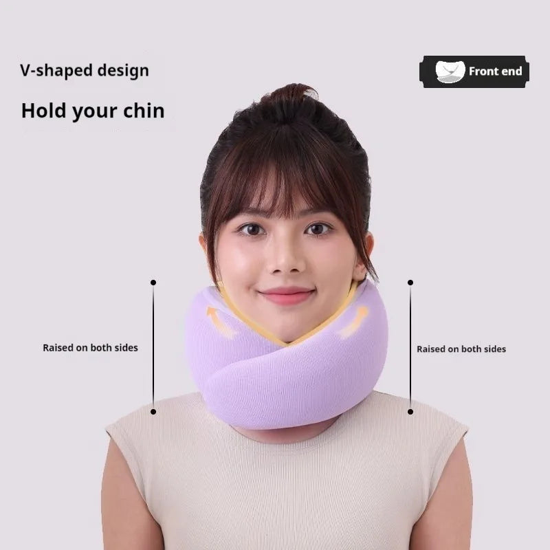 Travel Neck Pillow Memory Foam U-shaped Pillow Portable Adjustable Soft Neck Support Noon Break Sleep Pillows