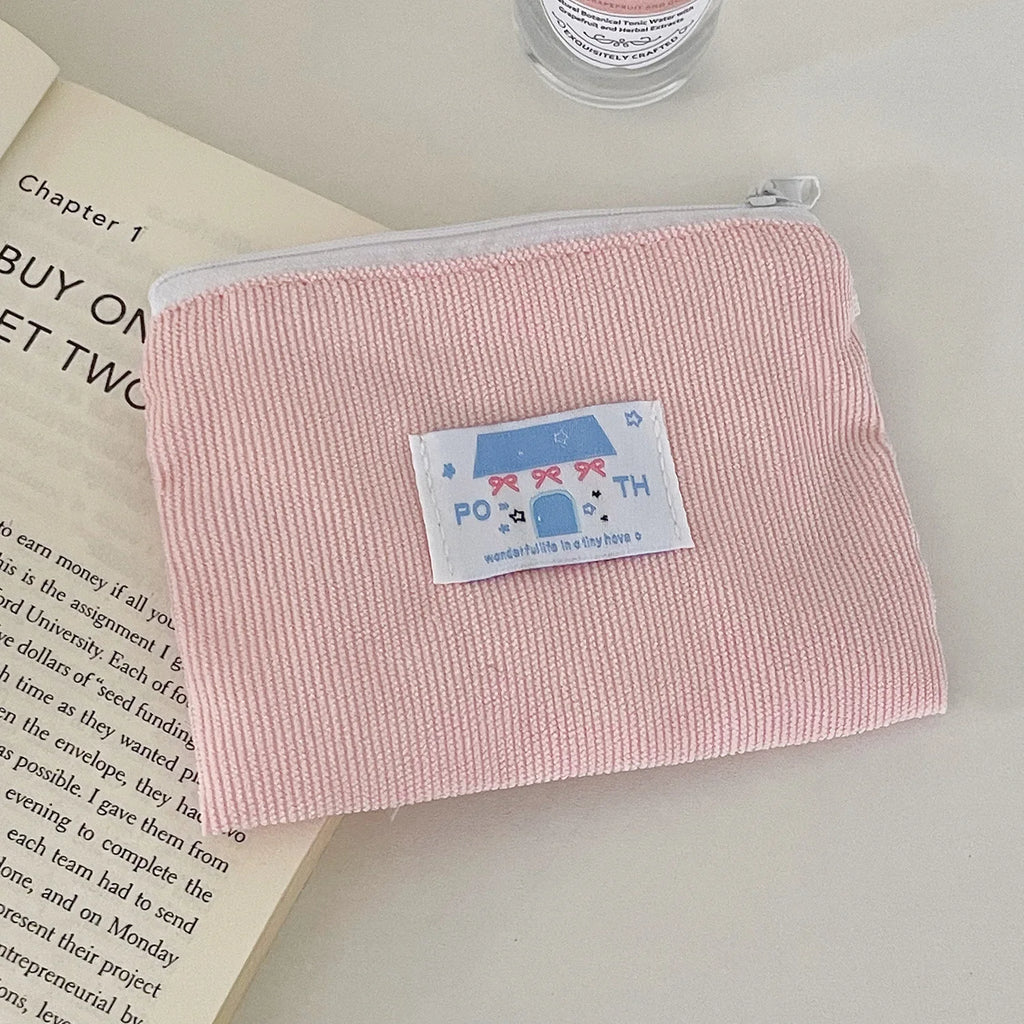 YT Student Portable Macaron Color Cute Small Item Storage Bag Miscellaneous Bag Ballet Style Bow Coin Purse