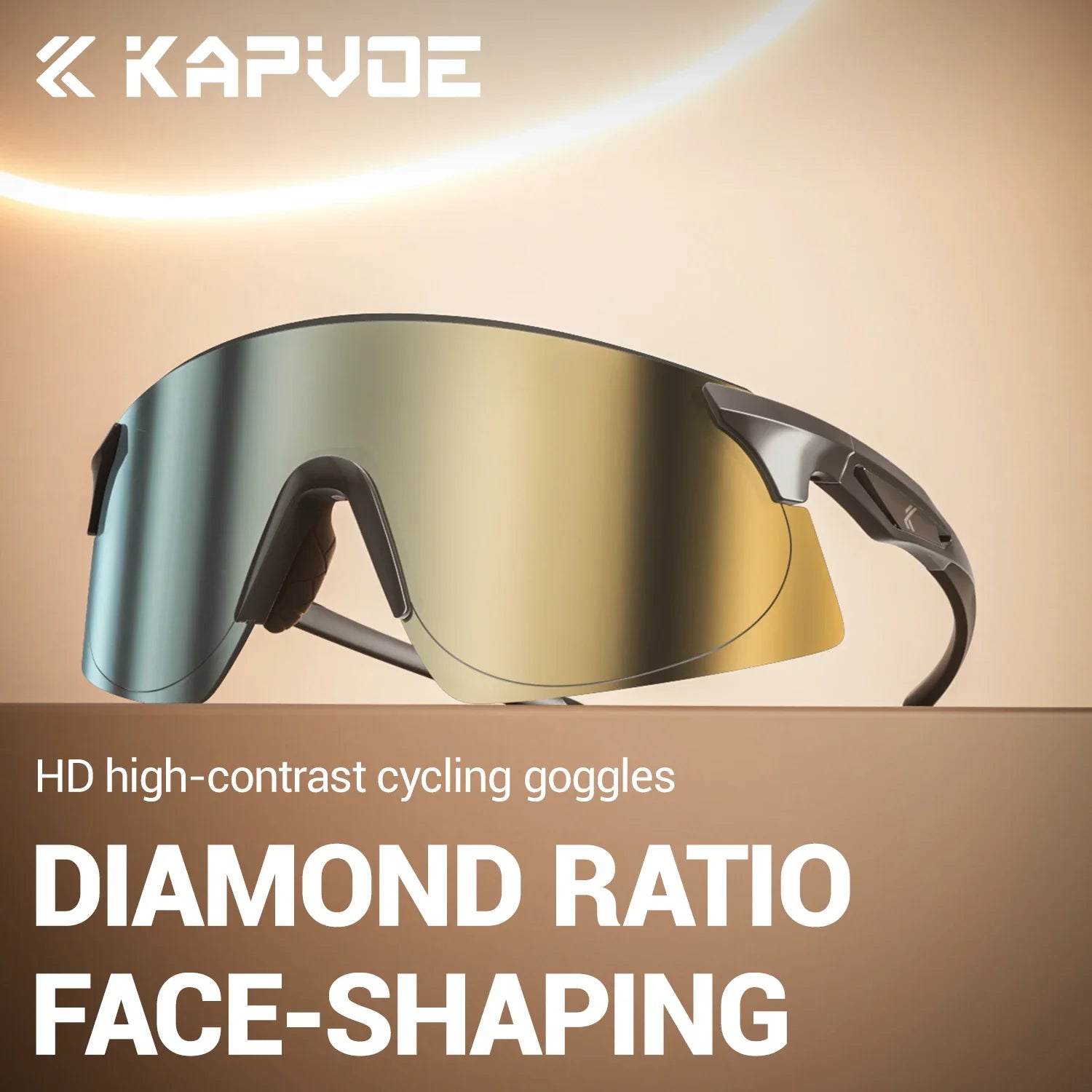 Kapvoe Photochromic Cycling Glasses Running Sunglasses MTB Riding Skating UV400 Fishing Goggles Man Woman Bike Hiking Eyewear