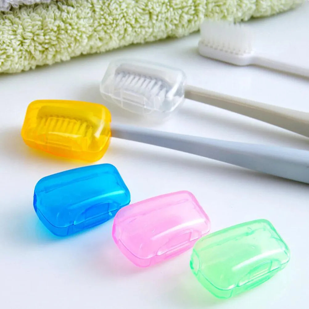 50 Pcs Toothbrush Cap Assortment Portable Cover for Hygiene Protective Travel Adults