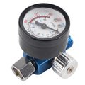 1/4” Spray Paint Gun Air Pressure Regulator Pressure Gauge Pneumatic Tool Accessory