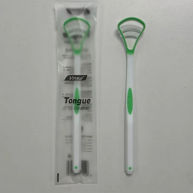 1PCS Silicone Tongue Scraper With Ergonomic Handle Double-sided Fresher Breath Tongue Cleaning Brush Oral Hygiene Tool Wholesale