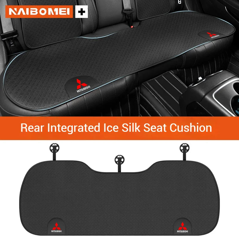 For Mitsubishi Outlander Triton Colt Lancer EX Evolution X Pajero L200 ASX Car Seat Cushion Ice Silk Breathable Car Seat Cover