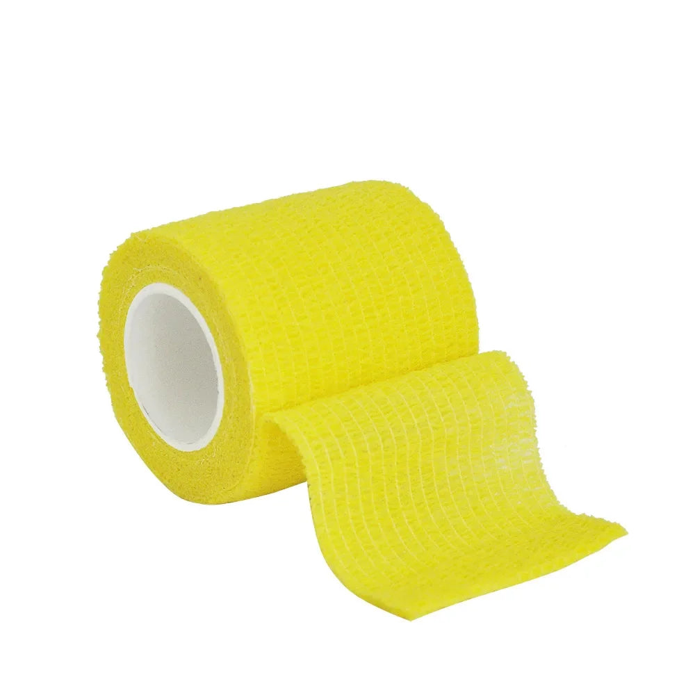 1/6roll 2.5/5/7.5/10cm*4.6m Non Woven Elastic Self Adhesive Bandage Cohesive Bandage for Sports Fixing Finger Wrist Leg