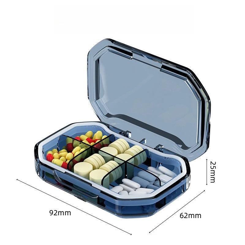Travel Portable Mini Medicine Pills Boxes Drug Bins Pills Dispenser Pill Storage Box Tablet Pillbox Case Container Organization