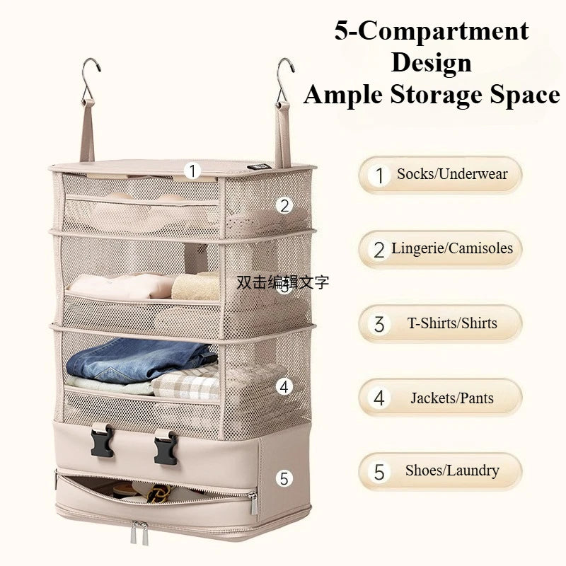 Multi-Functional Foldable Travel Organizer Bag: Versatile Storage for Clothes,Shoes,and Underwear | Perfect for Home and Travel