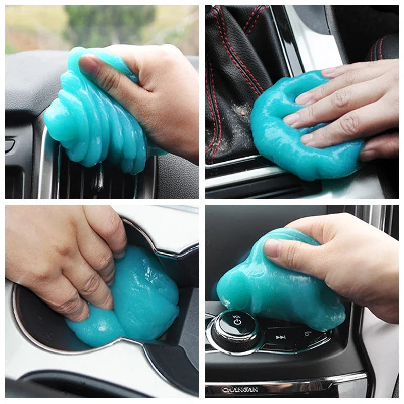 Car interior cleaning gel 160g slime Magic mud Car exhaust computer keyboard Dirt dust collector Car interior cleaning tool