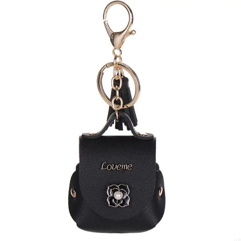 Travel Wireless Earphones Holder Bag Faux Leather Organiser For Daily Use F19E