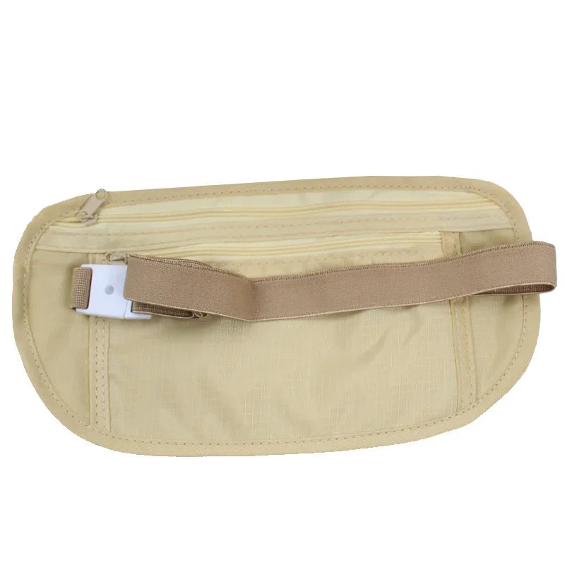 Invisible Travel Waist Packs Pouch for Passport Money Belt Bag Hidden Security Wallet Gift Travel Bag Chest Pack Money Waist Bag