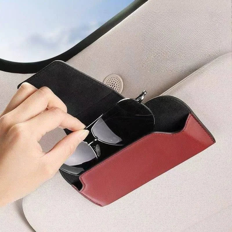 Car Sun Visor Leather Auto Sunglasses Clip Glasses Holder case Storage for Tesla modelY model3 modelX modelS model 3 X S Y