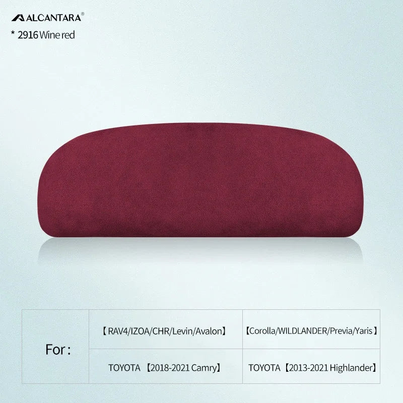 Alcantara Car Eyewear Case Box Sunglasses Holder For Toyota Corolla Camry Levin Avalon Crown RAV4 CHR IZOA Prado Accessories