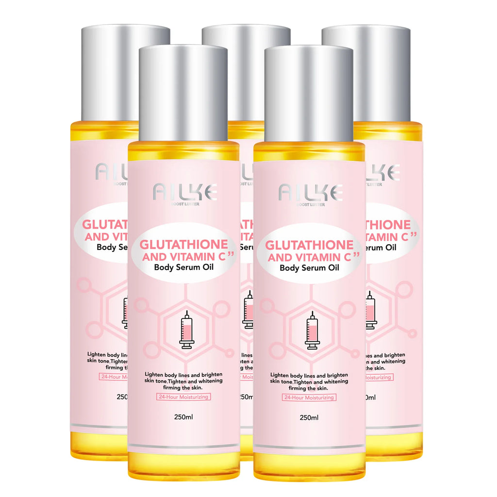 AILKE Vitamin C Moisturizing and Whitening Massage Essential Oil, Smooth Skin, Reduce Dark Spots, For All Skin Types, 250ml