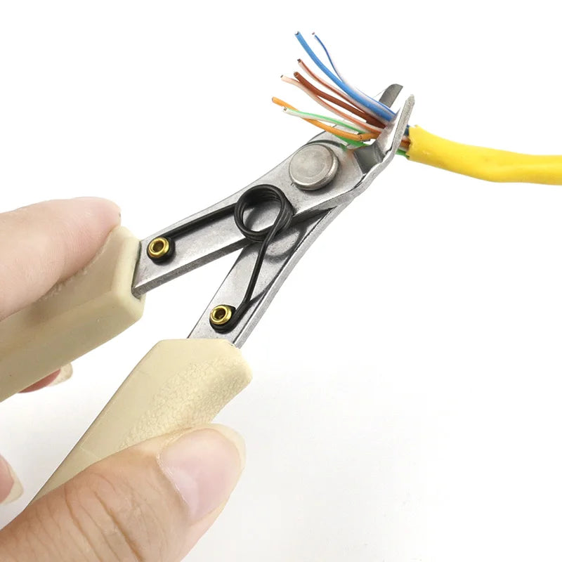 Electronic Scissors Multifunctiona Mini Plier Jewelry Curved Pointed Nose Diagonal Pliers Hand Electric Tools Cutter