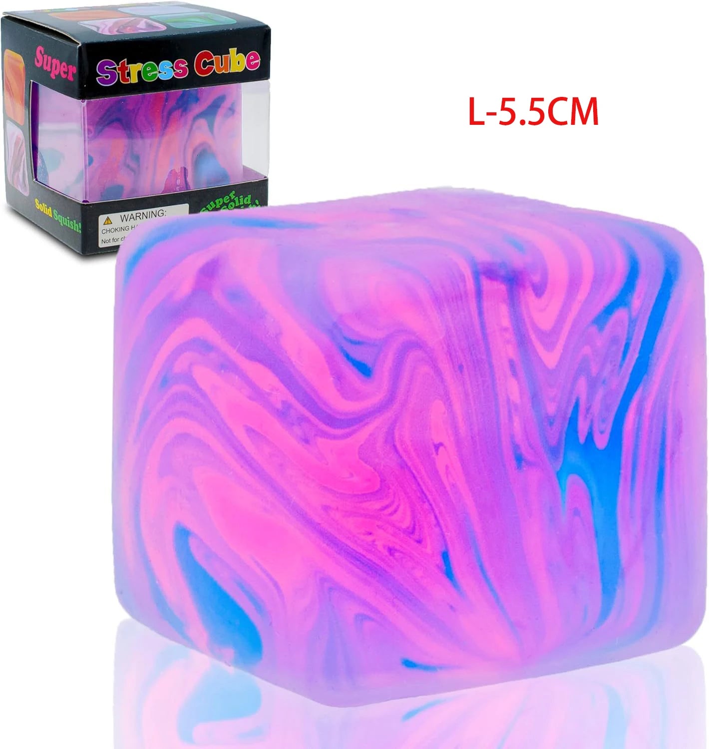 1/4PCS Flow Pattern Square Maltose Pinch Music Release Slow Rebound Release Pressure Colorful Decompression Party Favors
