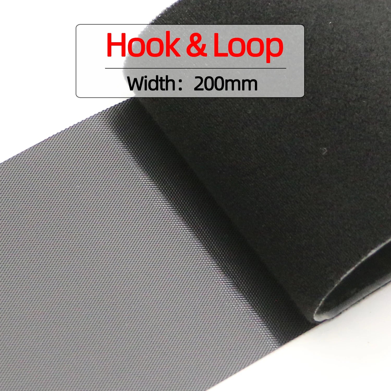 200mm Strong self-adhesive fastener tape hook and loop 20cm adhesive tape magic gum strap sticker tape wiht glue for DIY