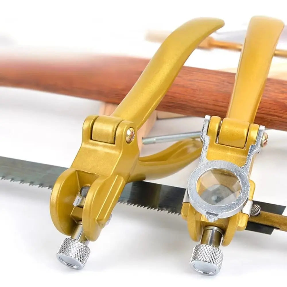 Portable Saw Teeth Set Tool Anvil Design Pulling Pliers Sawtooth Dresser Zinc Alloy with Magnifying Glass