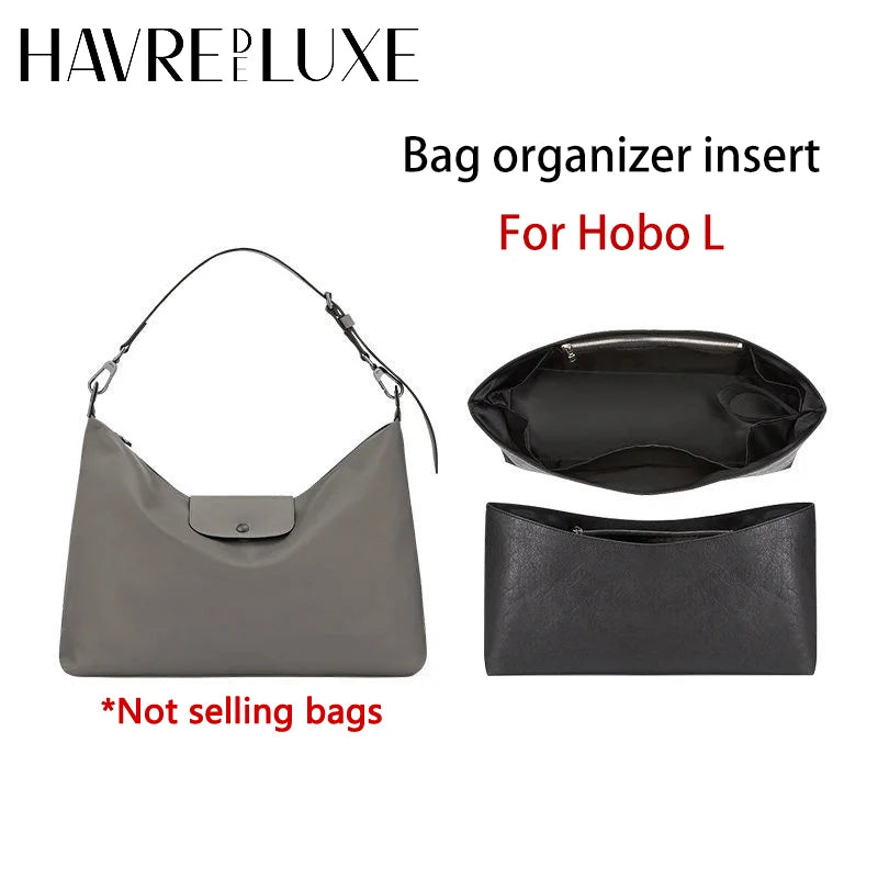 Tyvek Bag Insert For Le Pliage Xtra Hobo L,Lightweight Waterproof Bag Organizer Insert,Handbag Shaper Inner Storage Bag