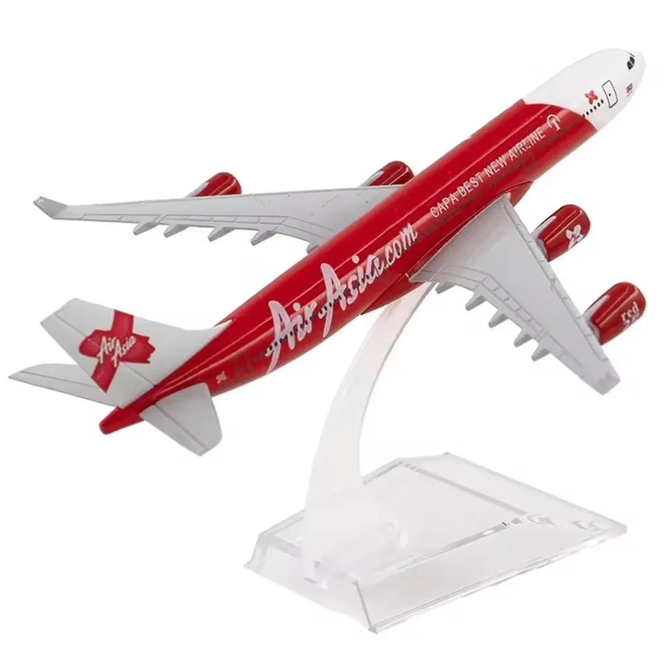 16cm 1:400 Scale Airbus A340 Series Aircraft Model Emirates Lufthansa Asia Airline Die-cast Alloy Airplane Model Toys For Gift